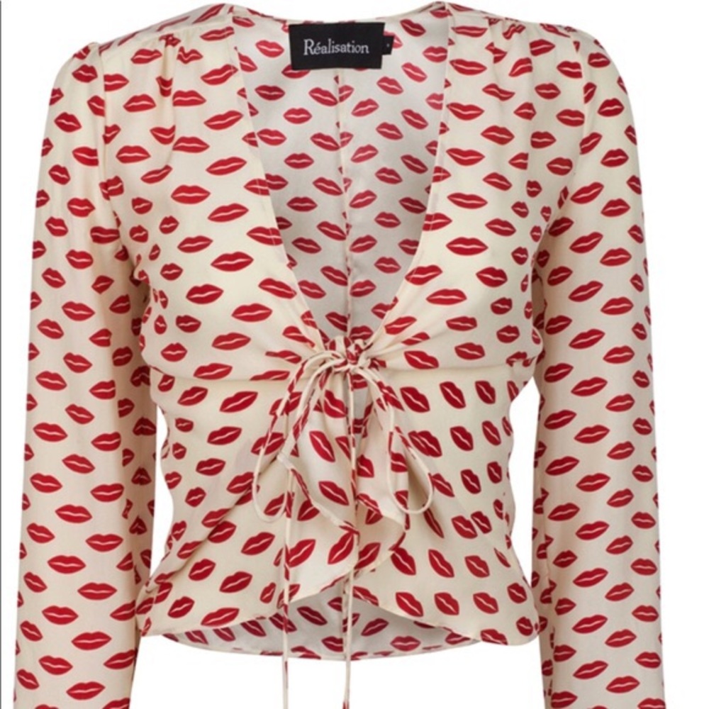 Realisation Par Bianca lip top, size S